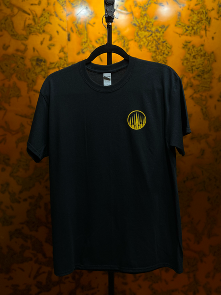 SHORT SLEEVE BLACK T-SHIRT COPPER